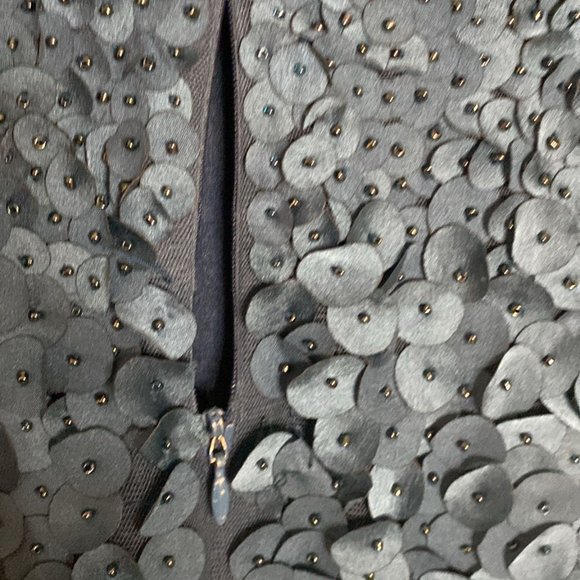 Theia Short Sleeve Cocktail Dress - Picture 5 of 9